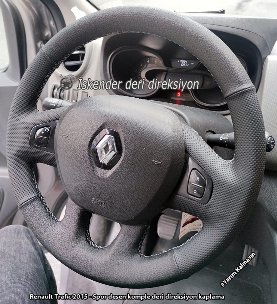 Renault Trafic deri direksiyon kılıfı
