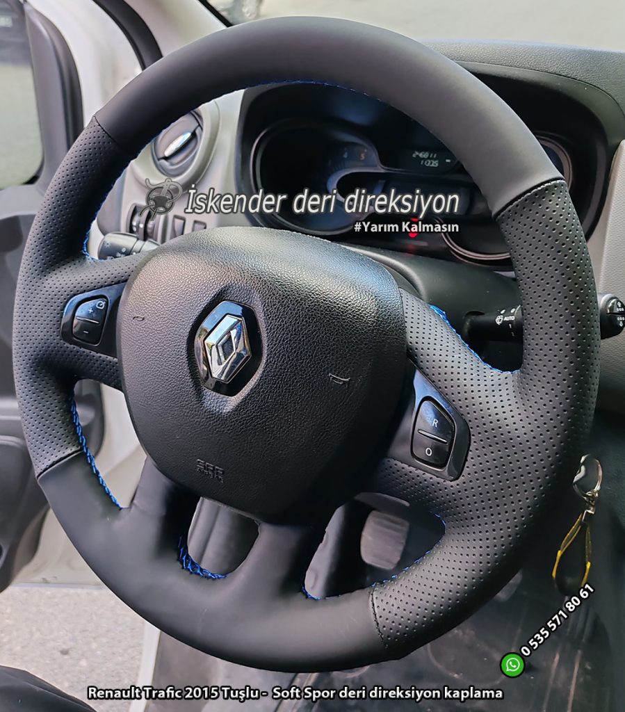 Renault Trafic deri direksiyon kılıfı