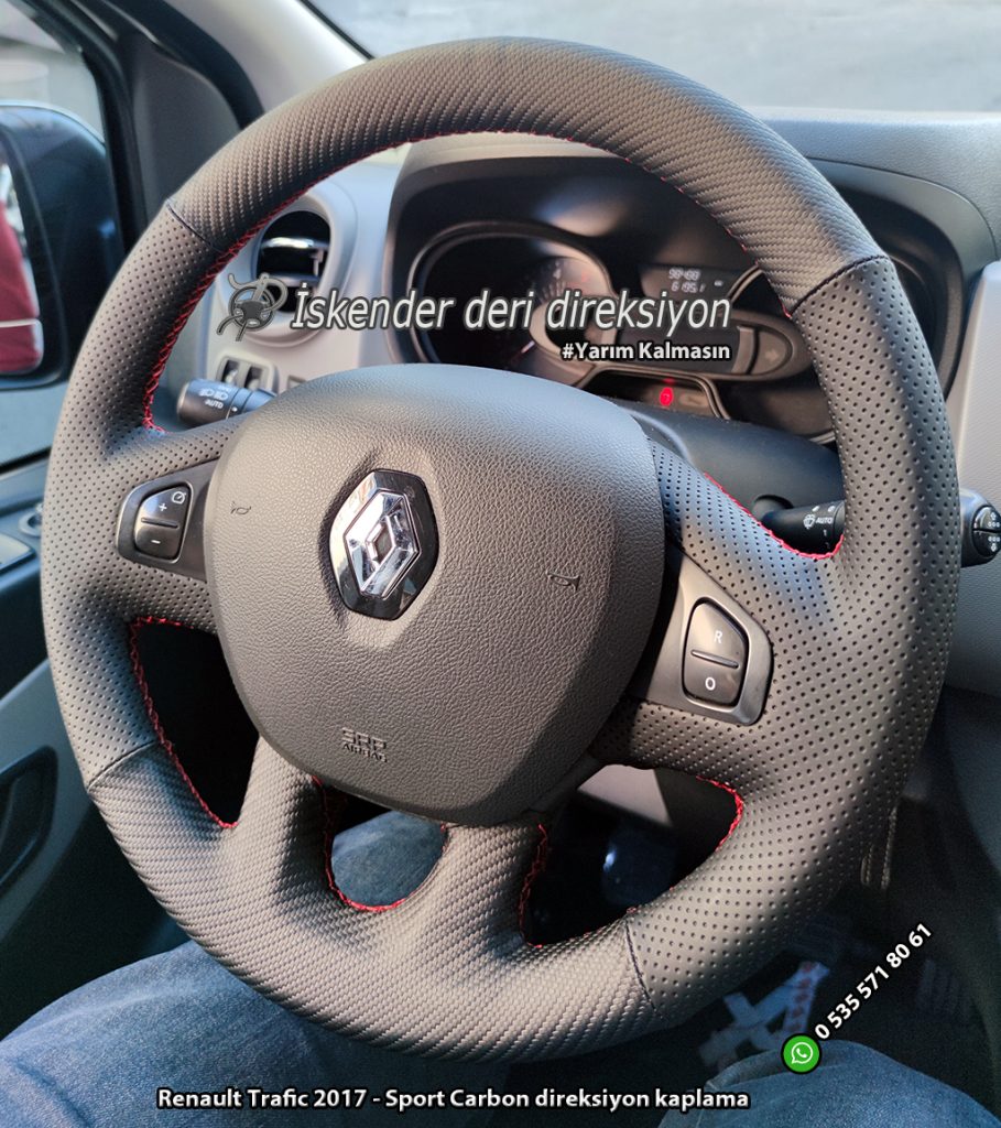 Renault Trafic deri direksiyon kılıfı