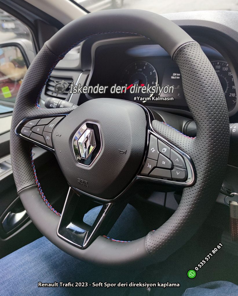 Renault Trafic deri direksiyon kılıfı