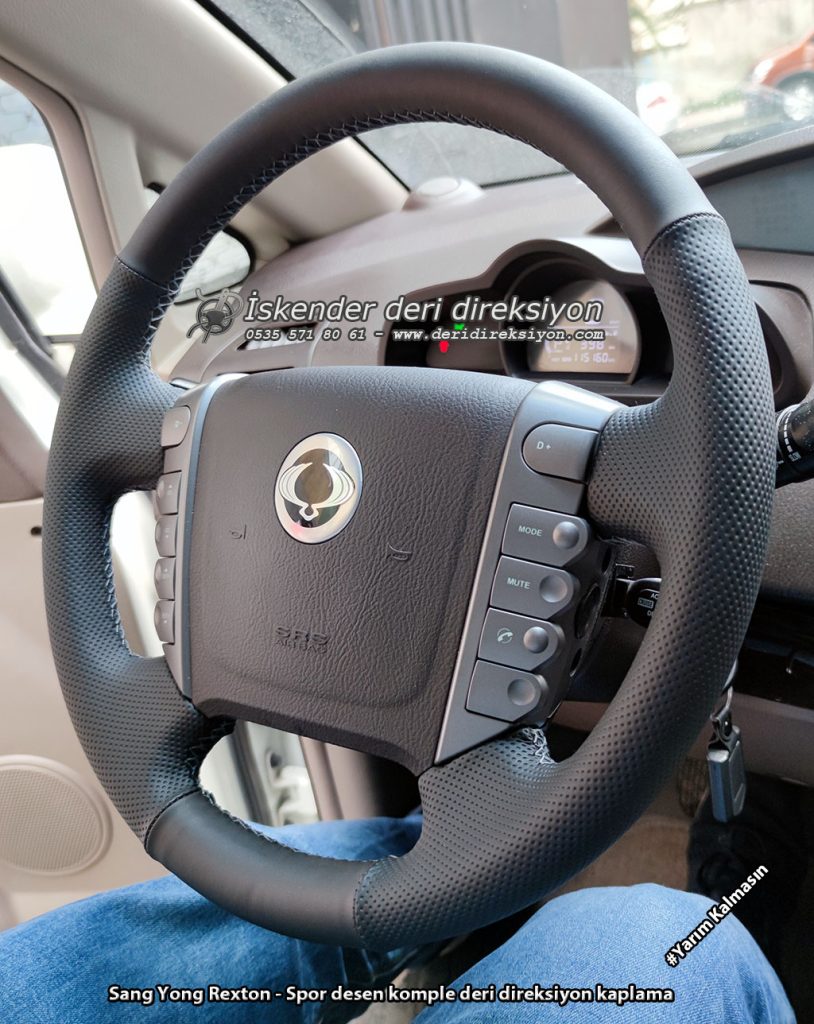 Sang Yong deri direksiyon kılıfı