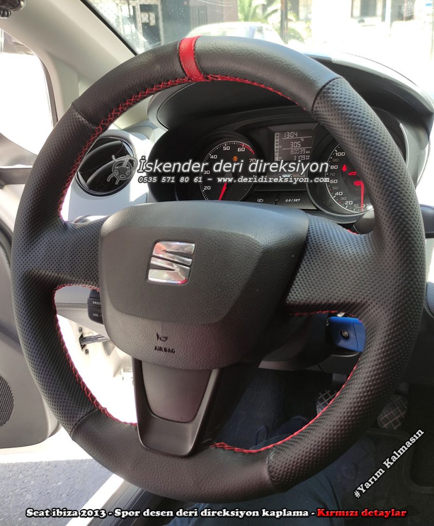 Seat ibiza deri direksiyon kılıfı