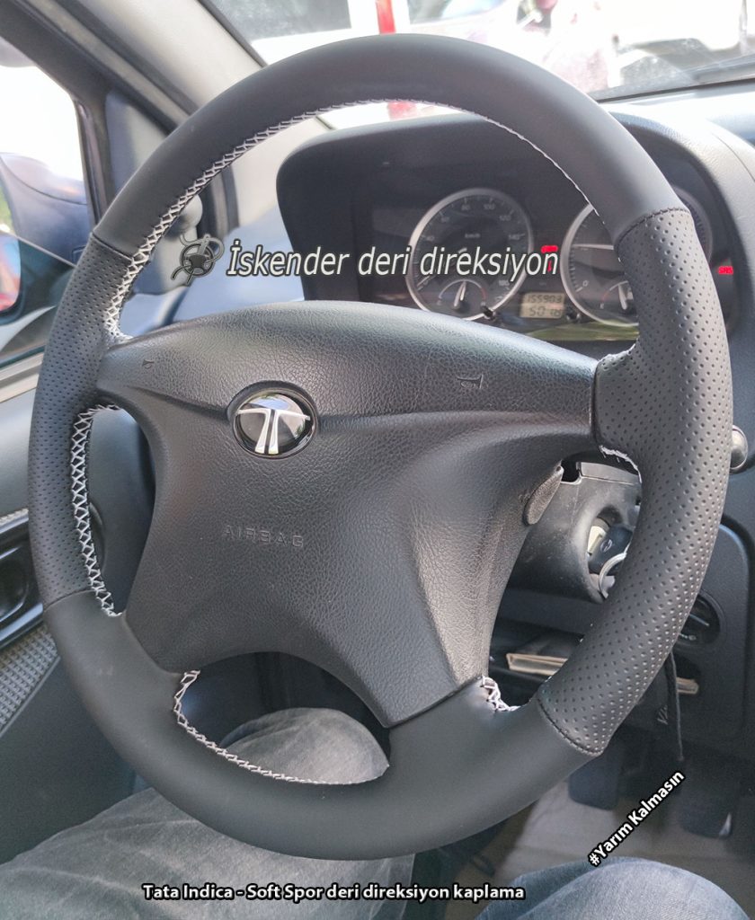 Tata Indica deri direksiyon kılıfı