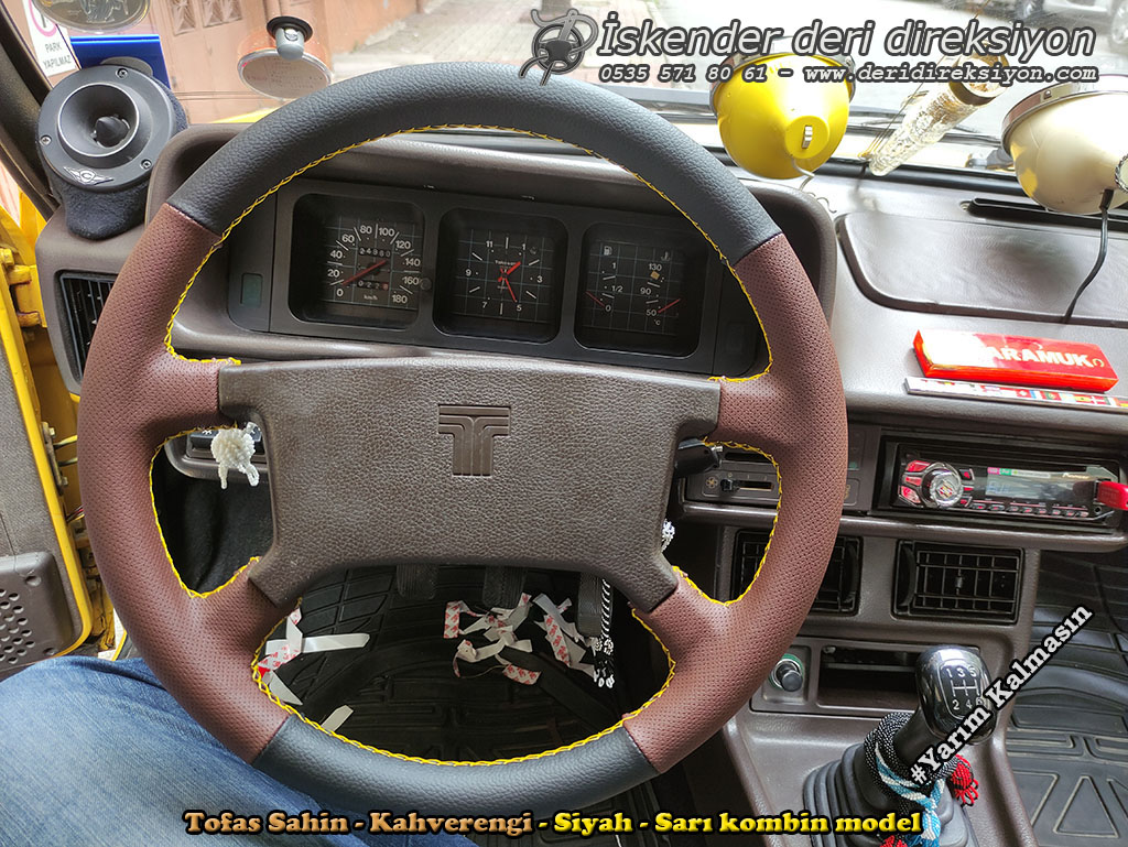 Tofaş Sahin deri direksiyon kaplama