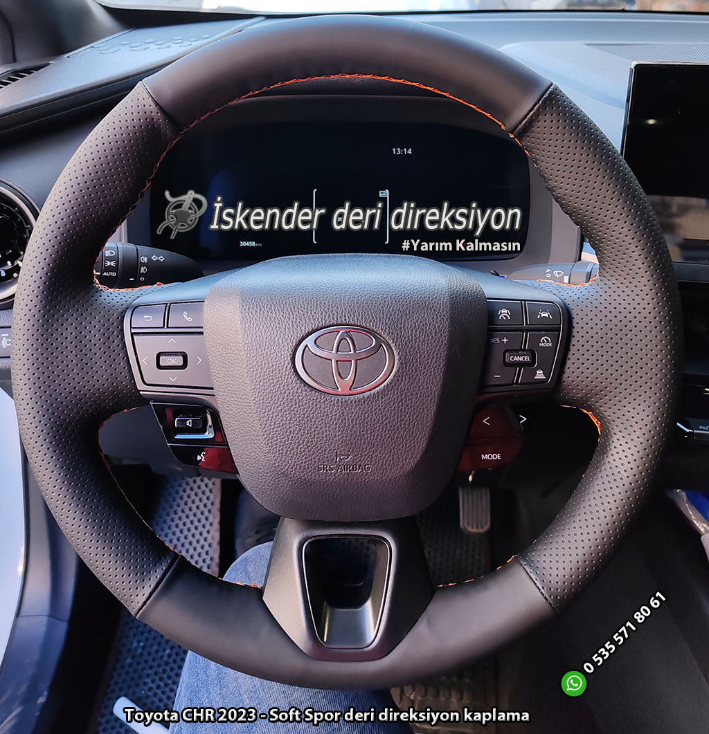 Toyota CHR Deri direksiyon kaplama
